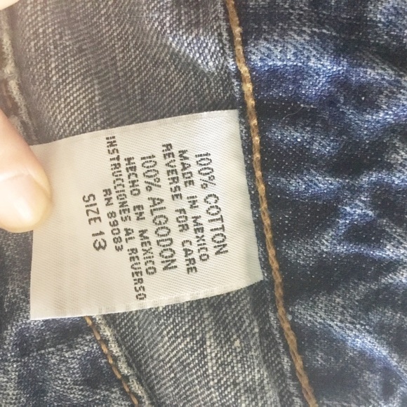 Y2K L.E.I Jean Shorts Junior Size 13 Womens Size 10 - Picture 5 of 5